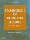 Foundations of Homeland Security (eBook): Law and Policy